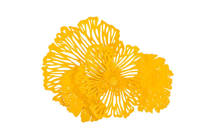 Flower wall art Yellow