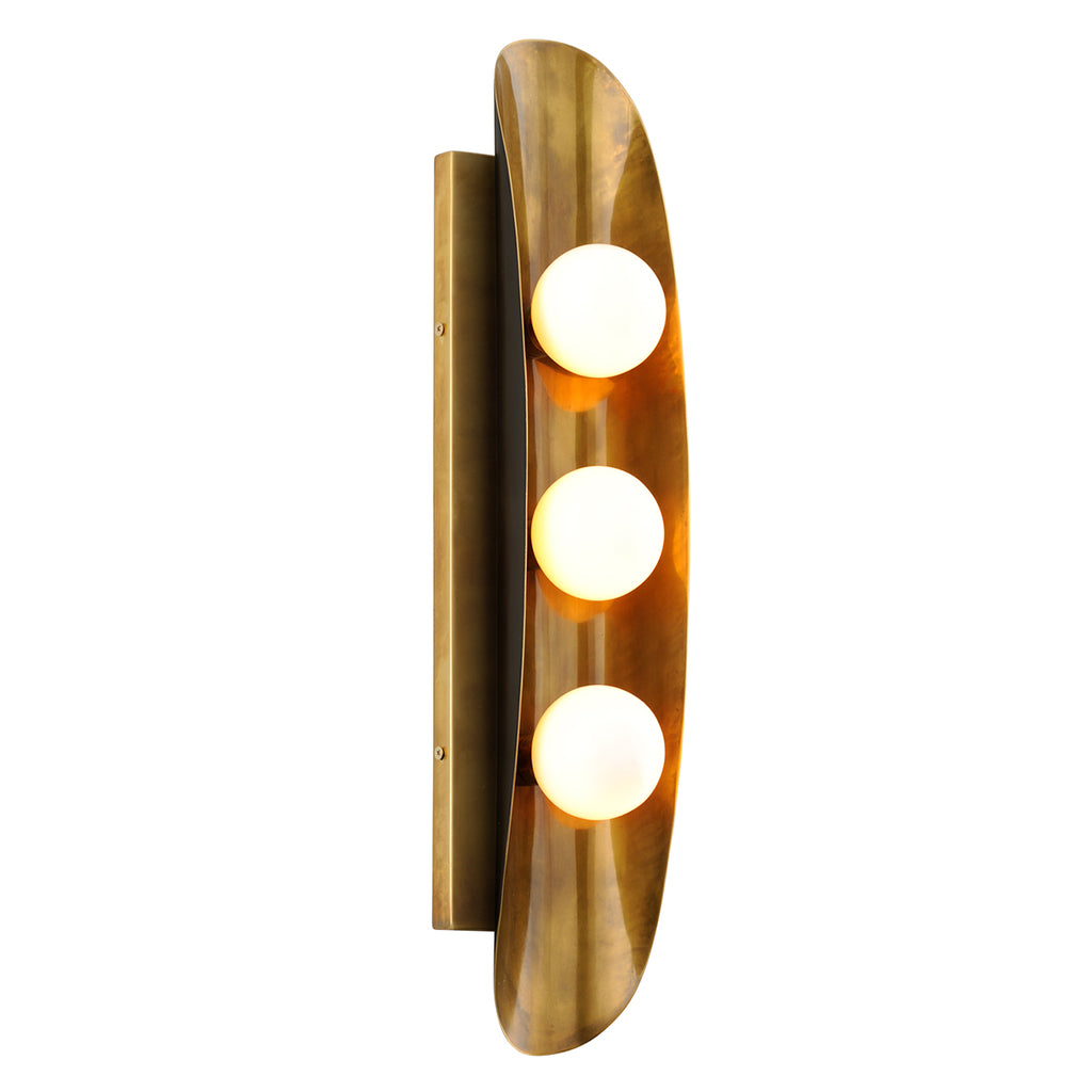 Wandlamp Hopper Brass 3LT