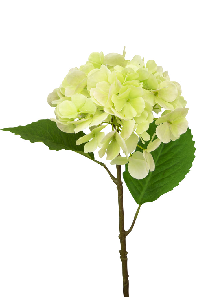 Kunst Hortensia Deluxe 55 cm groen