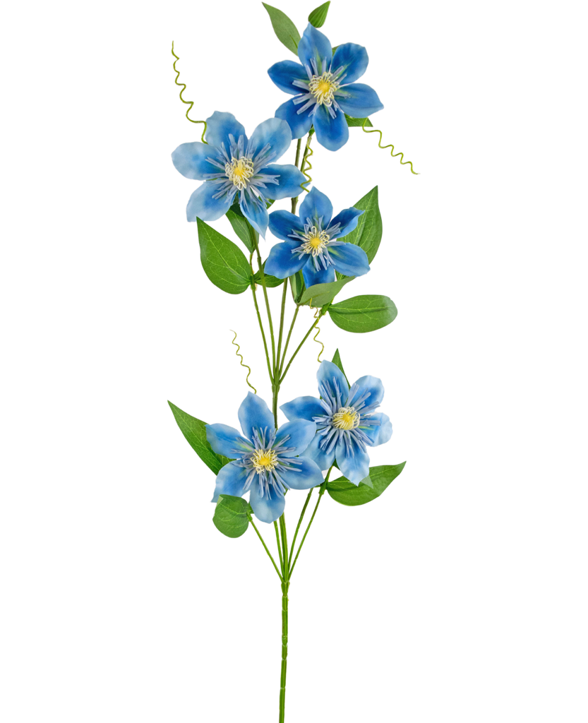 Kunstbloem Clematis Blauw | 78 cm