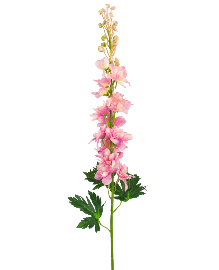 Kunstbloem Delphinium 79 cm roze