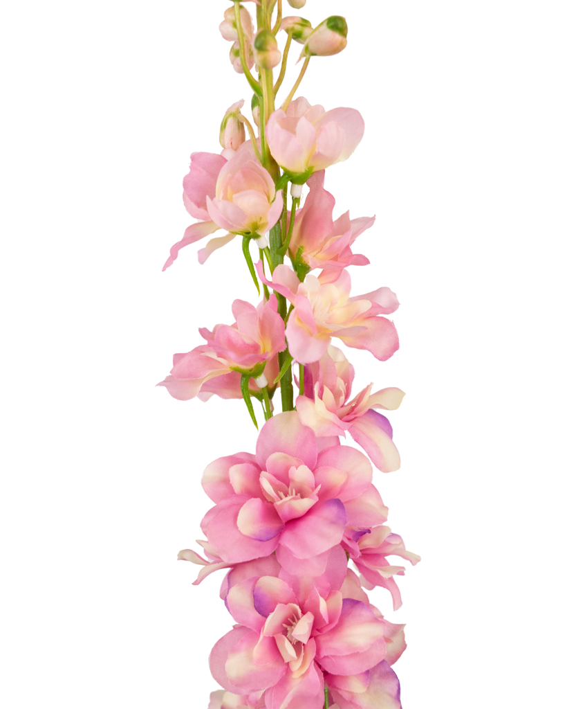 Kunstbloem Delphinium 79 cm roze