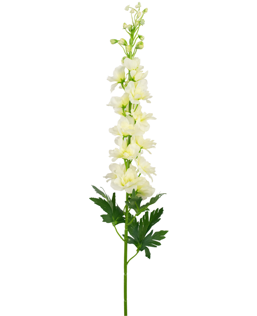 Kunstbloem Delphinium 79 cm wit