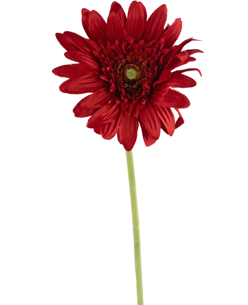 Kunstbloem Gerbera 53 cm rood