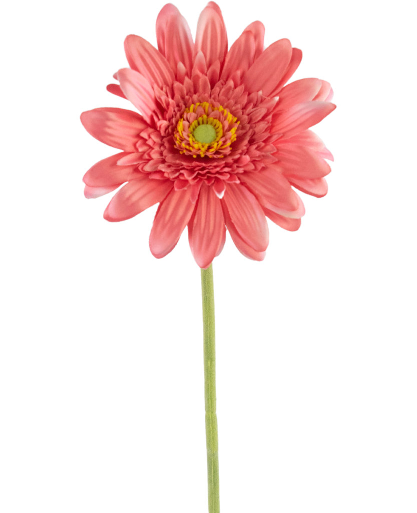 Kunstbloem Gerbera 53 cm roze