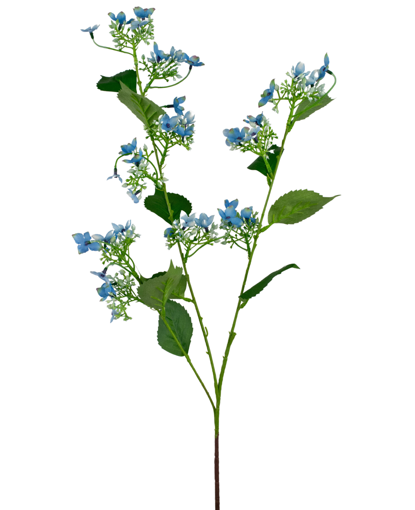 Kunstbloem Wilde Hydrangea Blauw | 93 cm