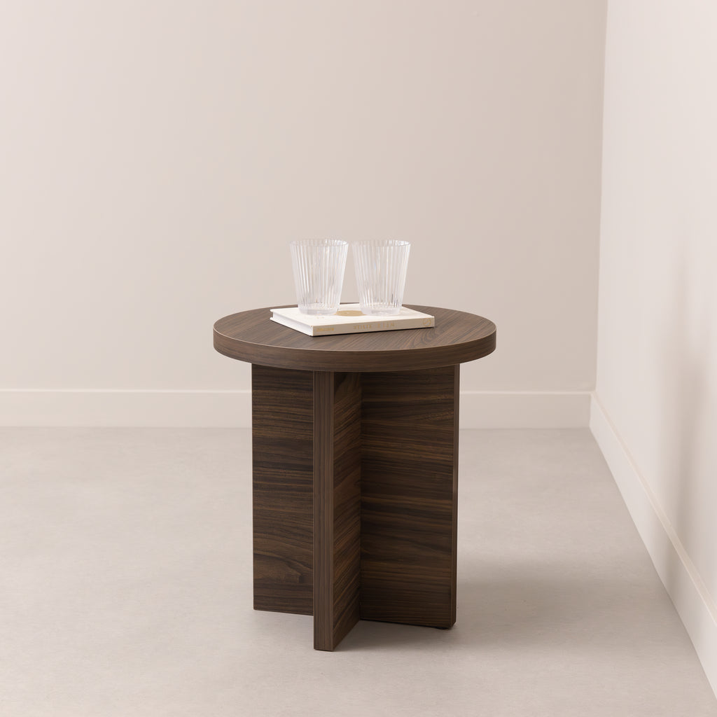 Salontafel Celine - 40 cm - Bruin Notenhout