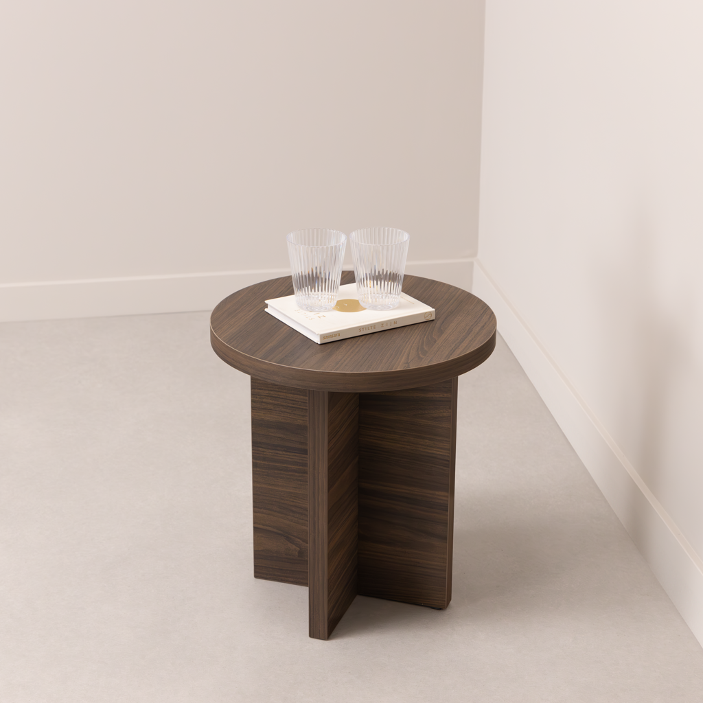 Salontafel Celine - 40 cm - Bruin Notenhout