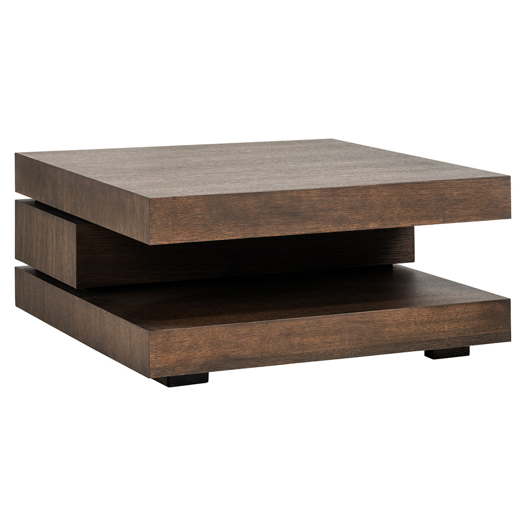 Salontafel Oakura blok C - Bruin