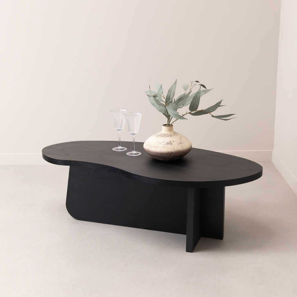 Salontafel Otis - 110 cm - Zwart Eiken