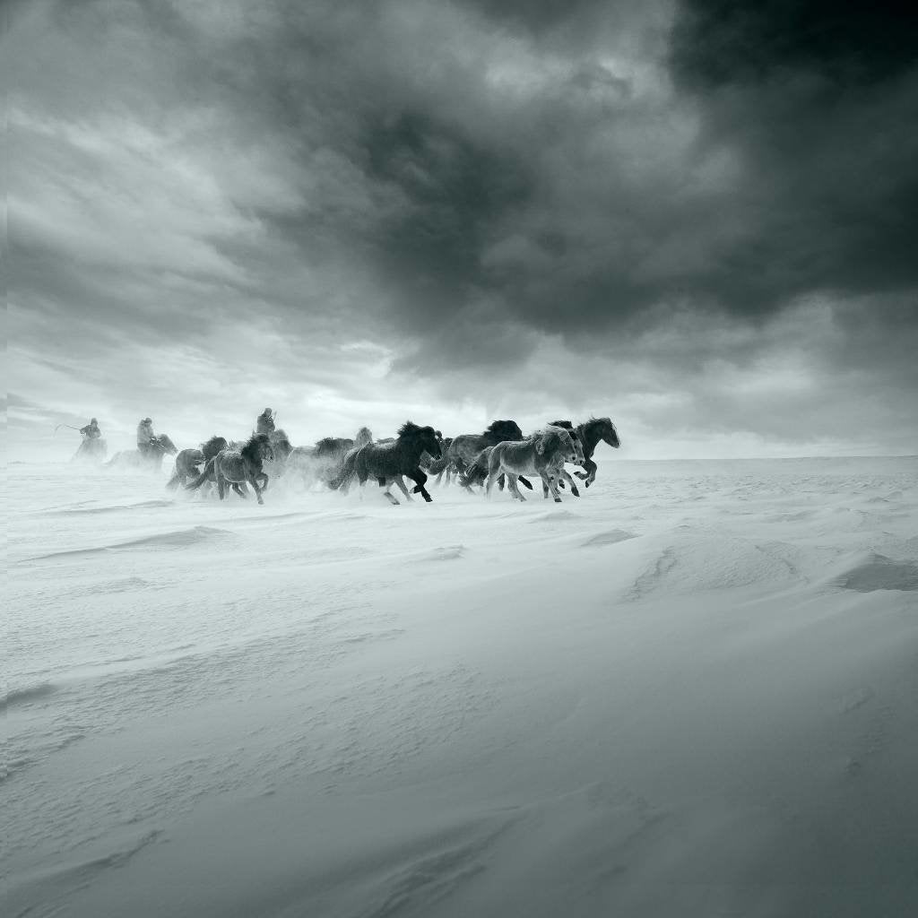 Snowy field