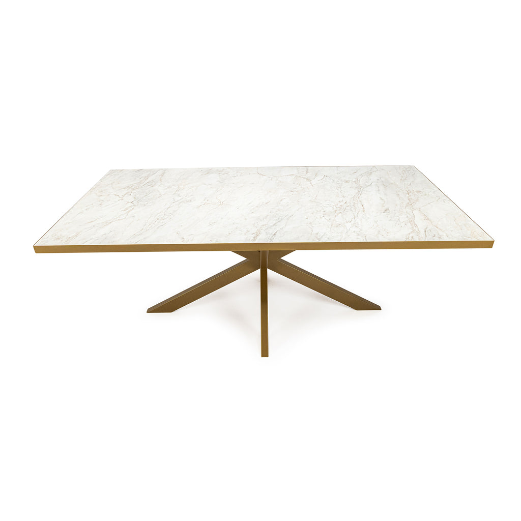 Eettafel Gijs - 180 cm - Wit Marmer