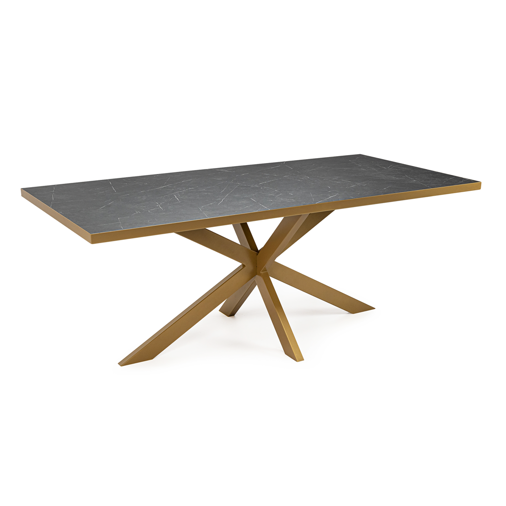 Eettafel Roos - 240 cm - Zwart Marmer