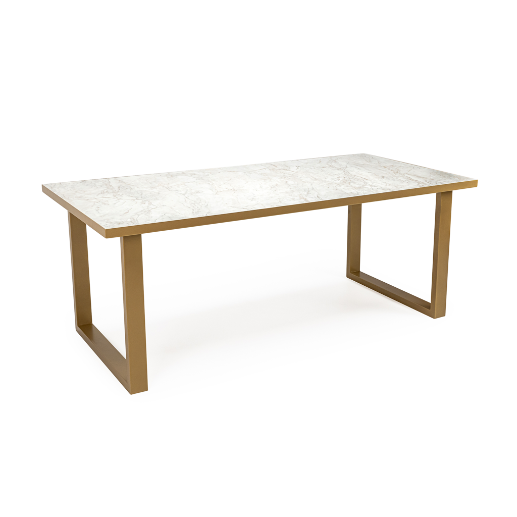 Eettafel Joop - 180 cm - Wit Marmer