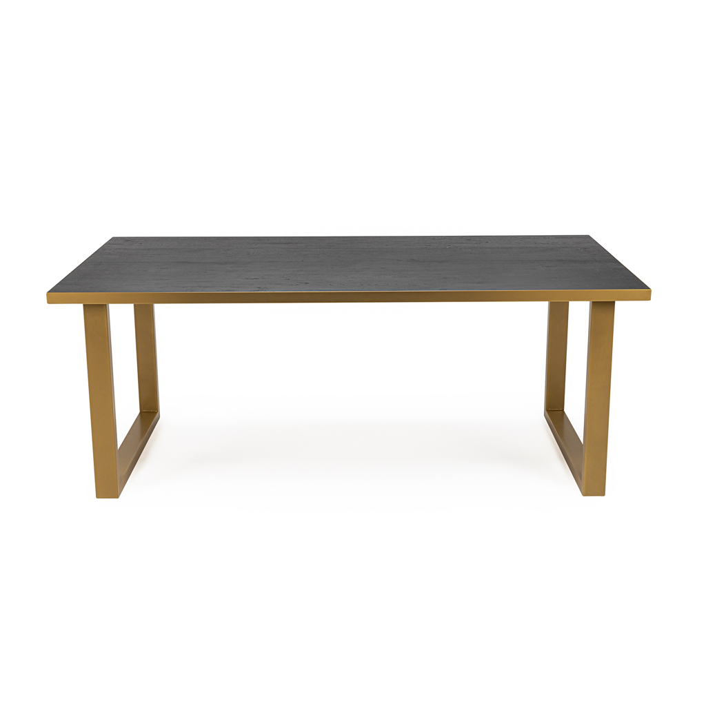 Eettafel Joop - 180 cm - Zwart Eikenhout