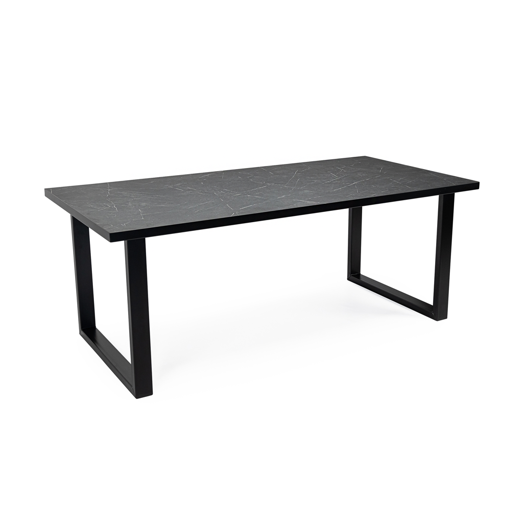 Eettafel Joop - 180 cm - Zwart Marmer