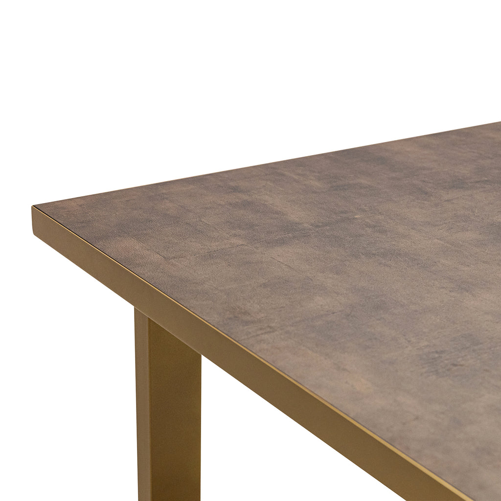 Eettafel Joop - 200 cm - Bruin Lederlook