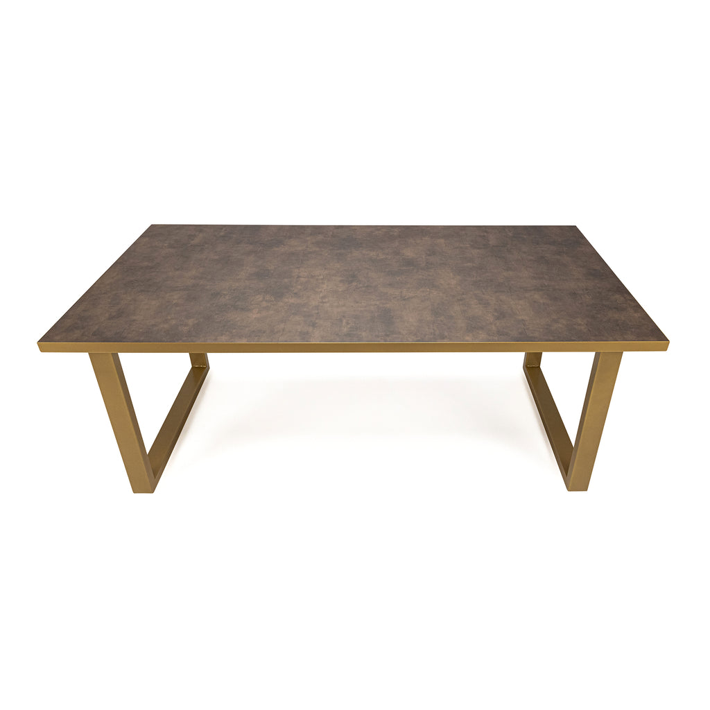 Eettafel Joop - 200 cm - Bruin Lederlook