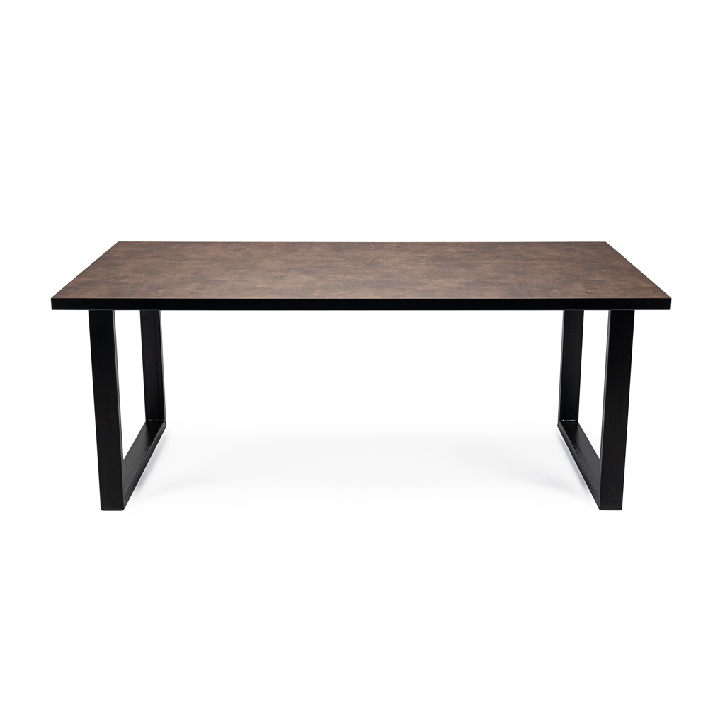 Eettafel Joop - 200 cm - Bruin Lederlook