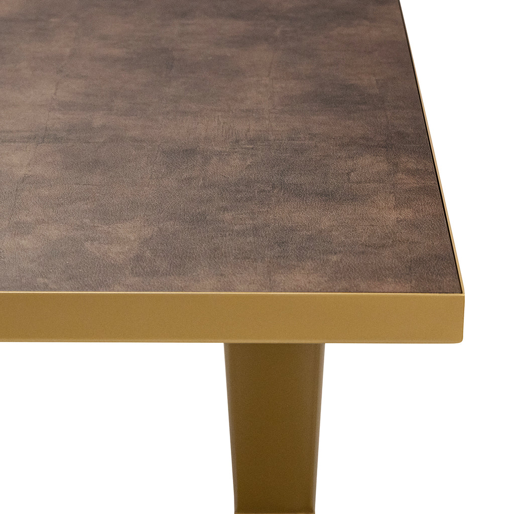 Eettafel Roos - 180 cm - Bruin Lederlook