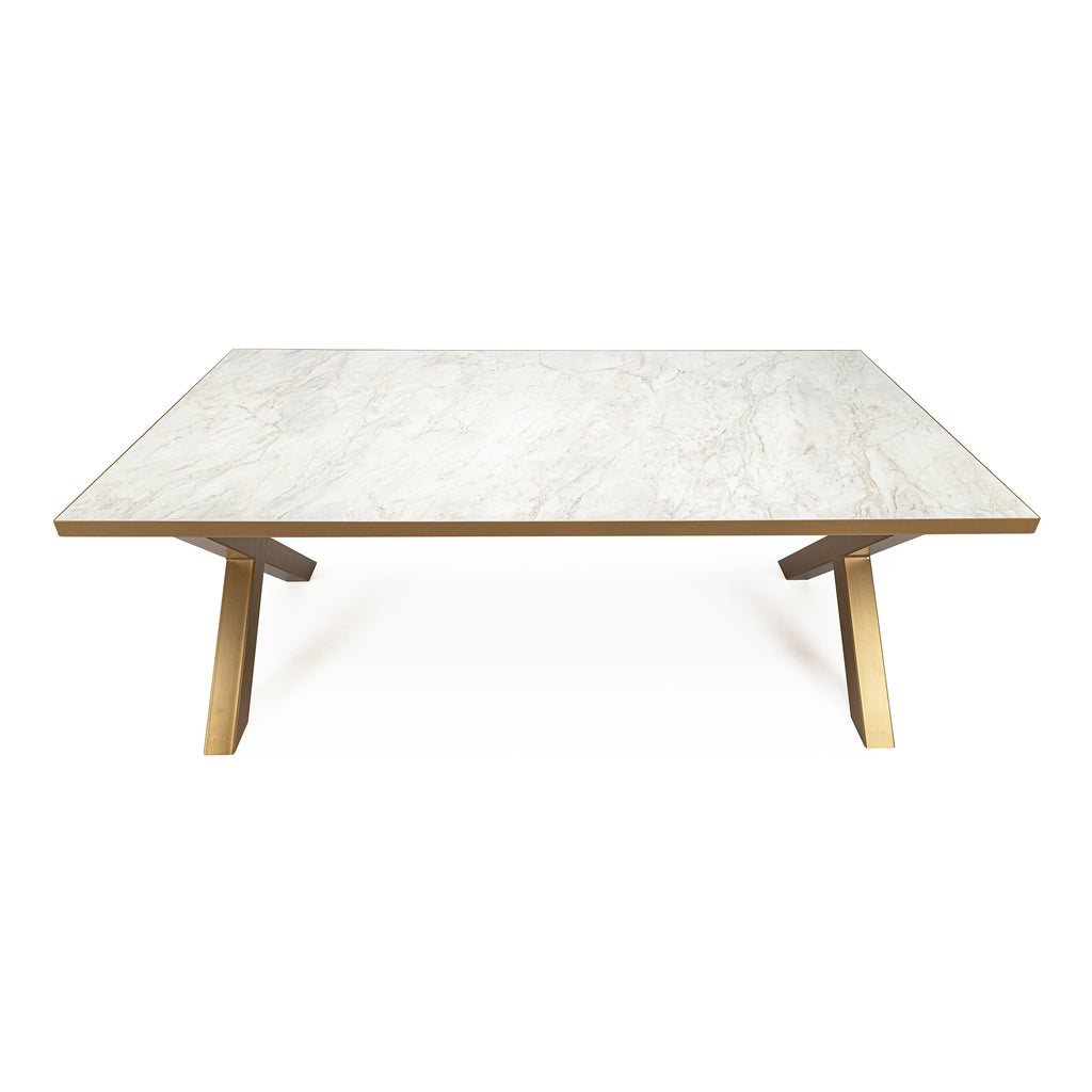 Eettafel Roos - 180 cm - Wit Marmer