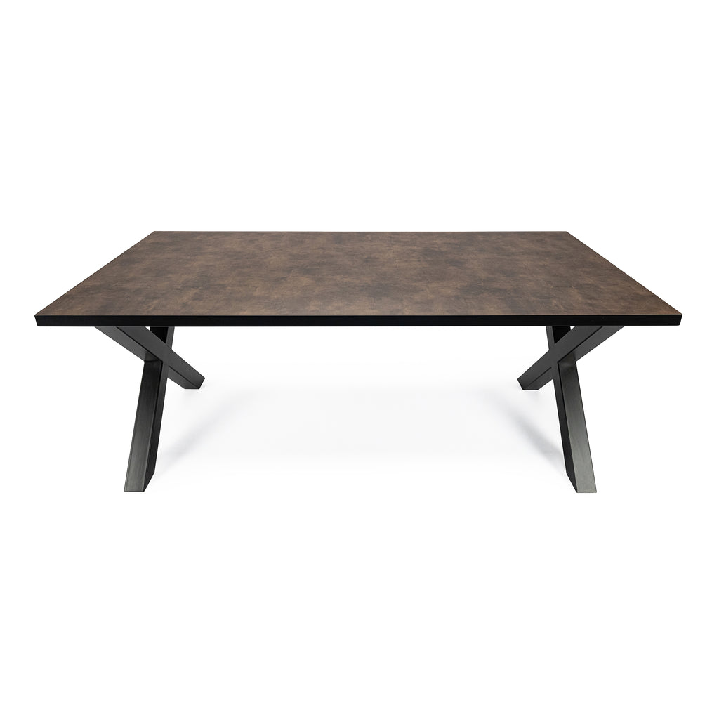 Eettafel Roos - 180 cm - Bruin Lederlook