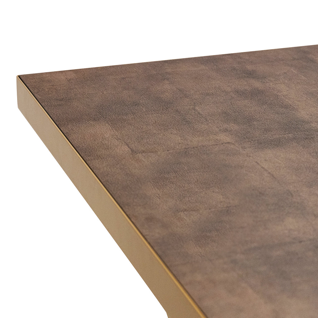 Eettafel Roos - 200 cm - Bruin Lederlook