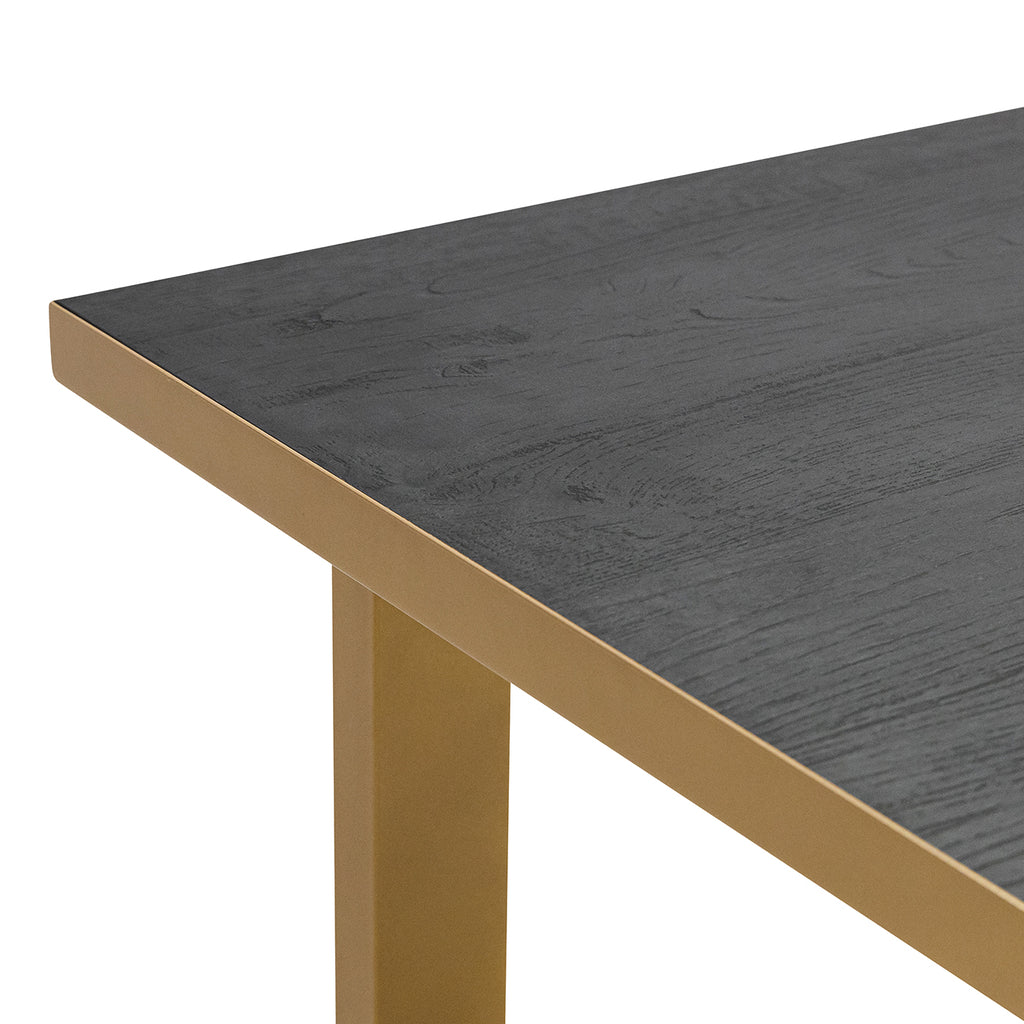 Eettafel Roos - 240 cm - Zwart Eikenhout