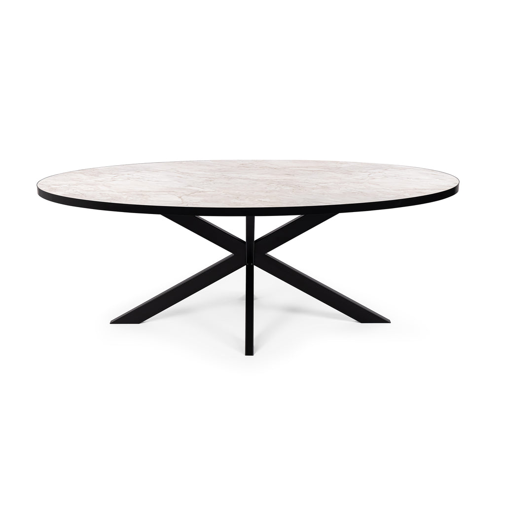 Eettafel Mees - 180 cm - Wit Marmer