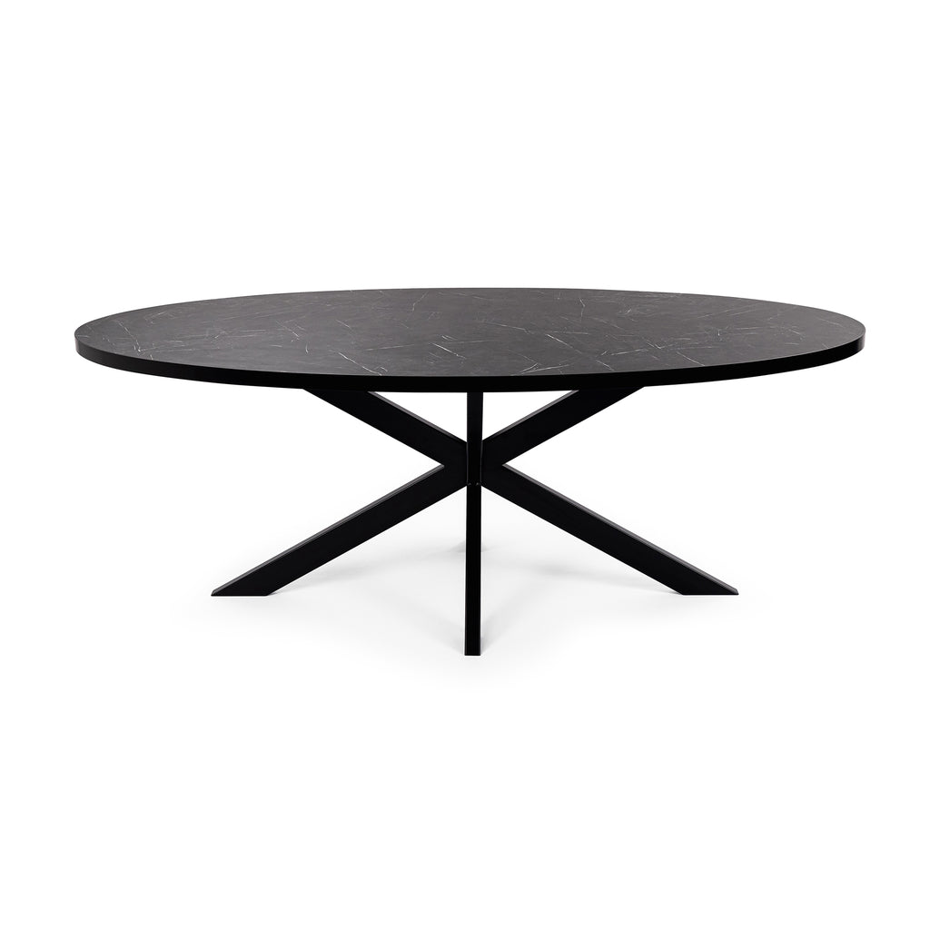 Eettafel Mees - 180 cm - Zwart Marmer