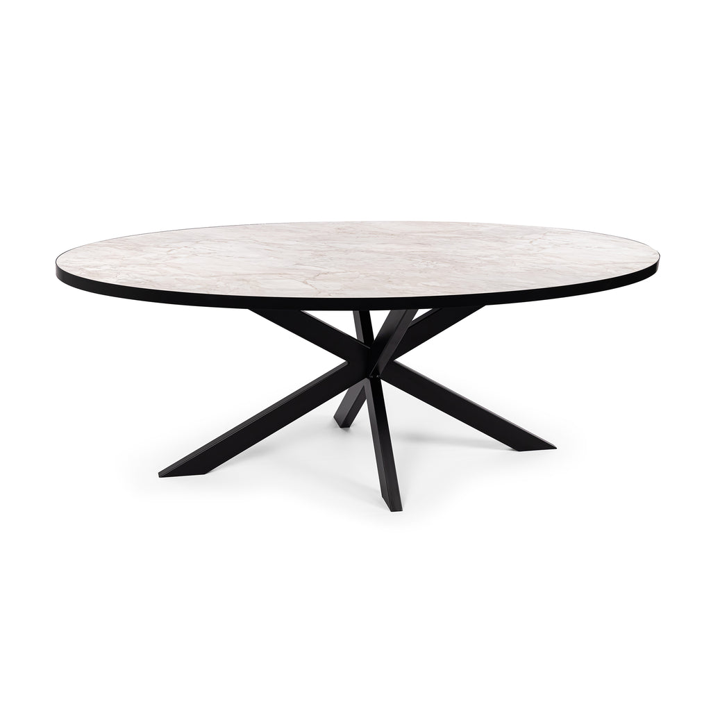 Eettafel Mees - 210 cm - Wit Marmer