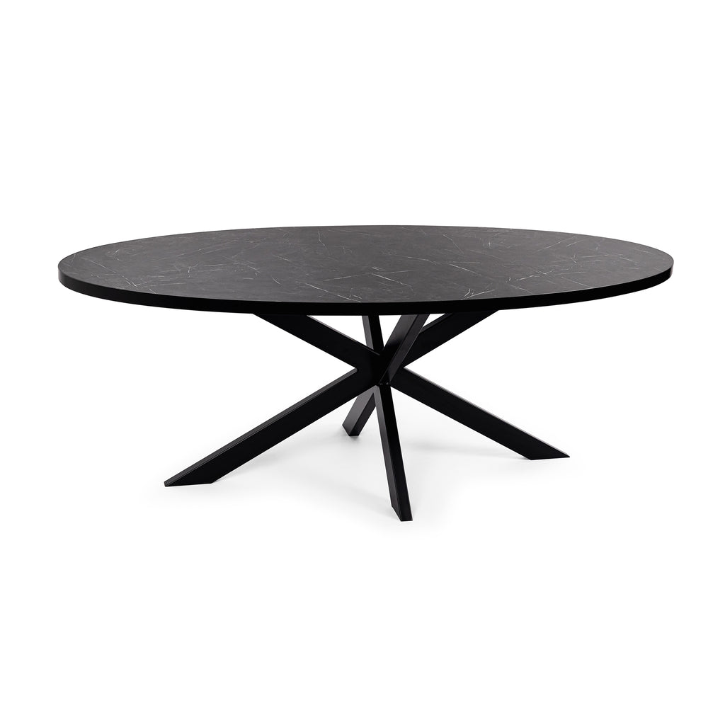 Eettafel Mees - 210 cm - Zwart Marmer