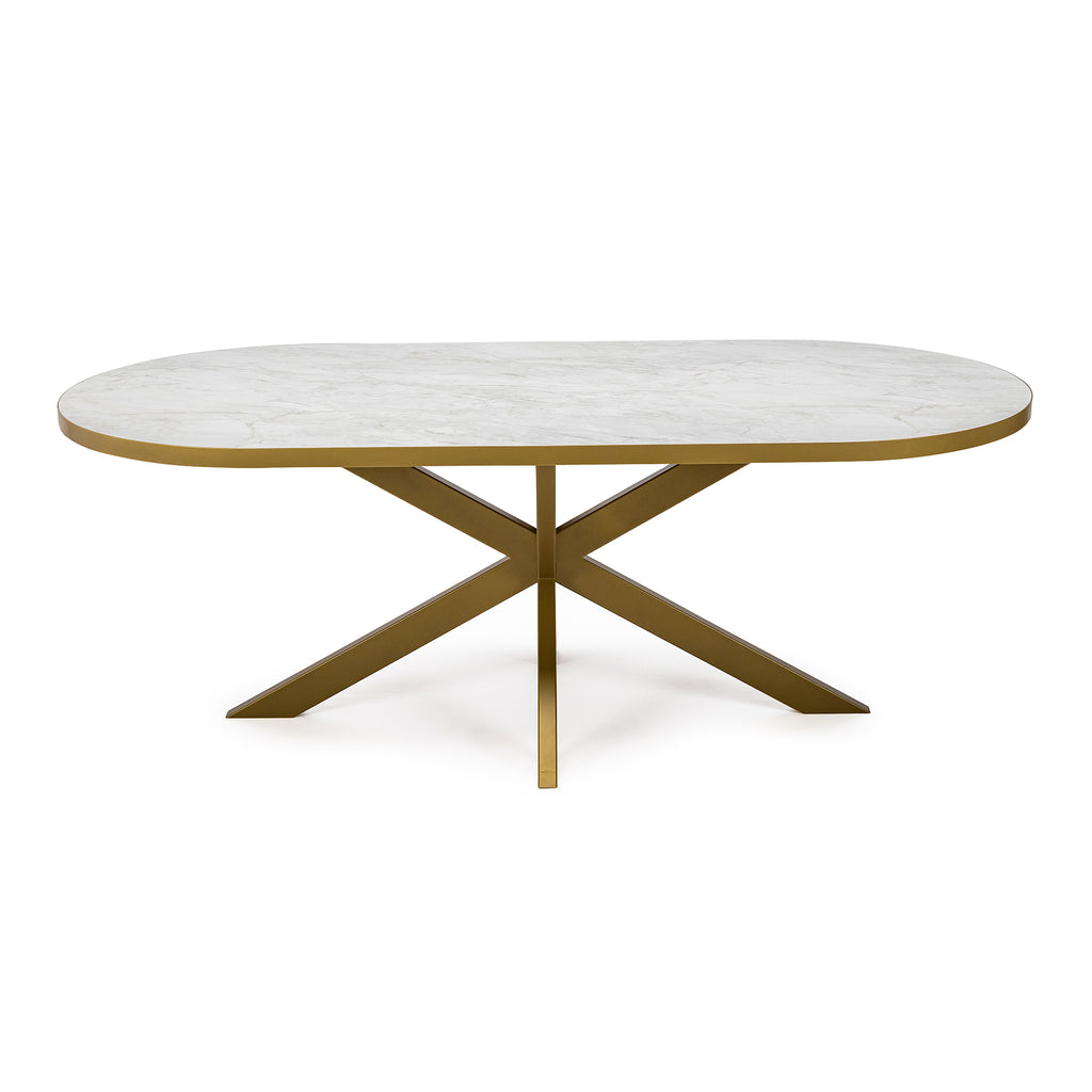 Eettafel Noud - 180 cm - Wit Marmer