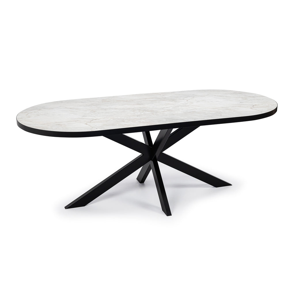 Eettafel Noud - 180 cm - Wit Marmer