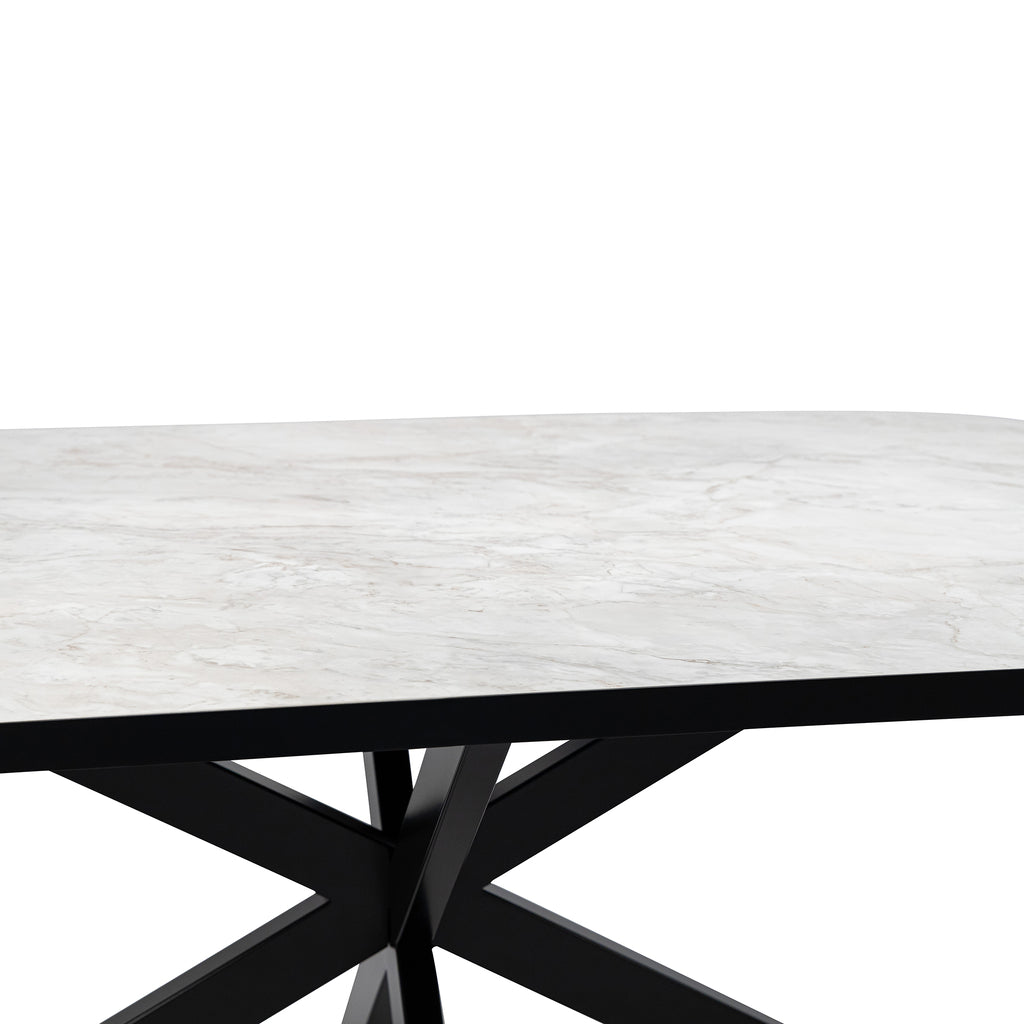 Eettafel Noud - 180 cm - Wit Marmer