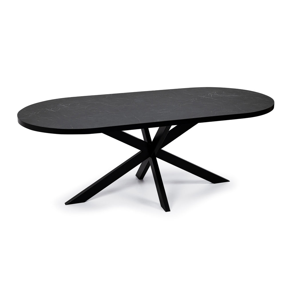 Eettafel Noud - 180 cm - Zwart Marmer