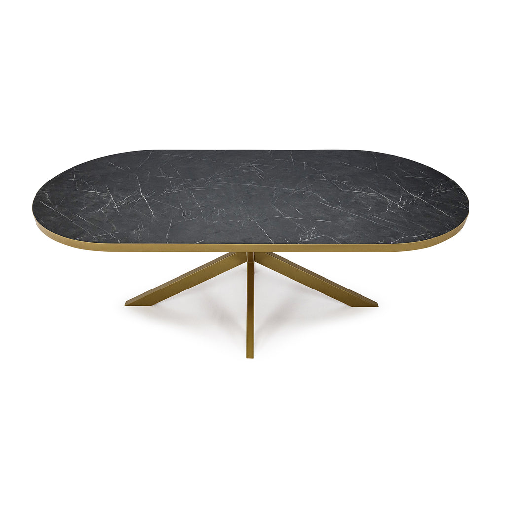 Eettafel Noud - 210 cm - Zwart Marmer