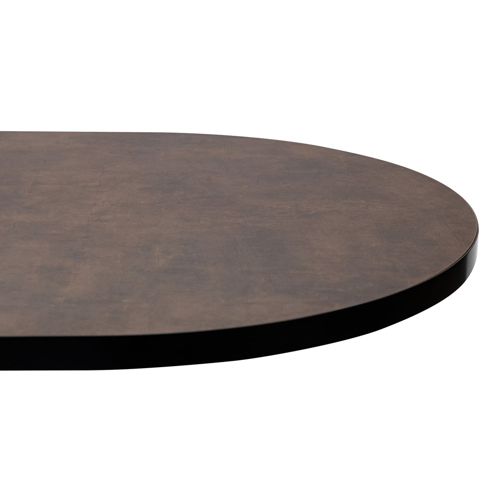 Eettafel Noud - 240 cm - Bruin Lederlook