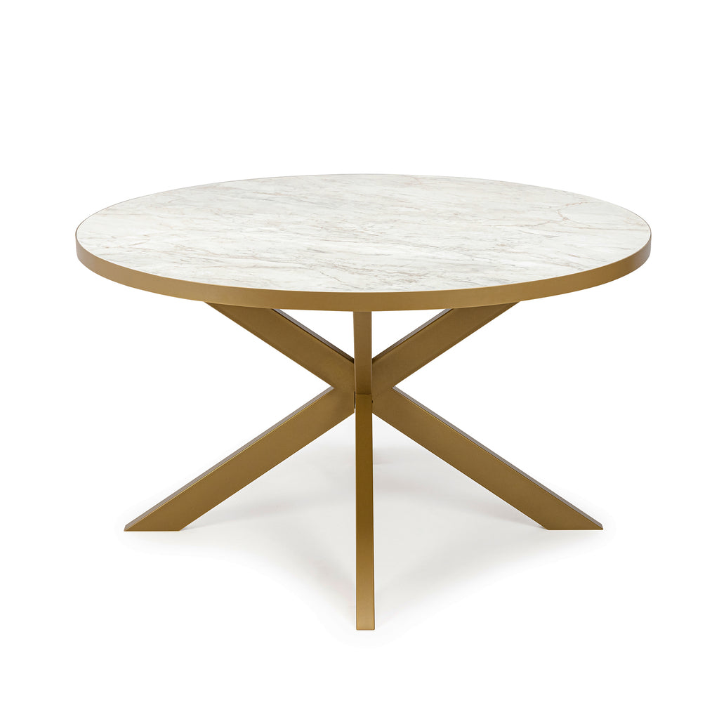 Eettafel Daan - 135 cm - Wit Marmer