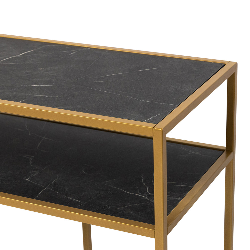 Side-table Teun - 200 cm - Zwart Marmer