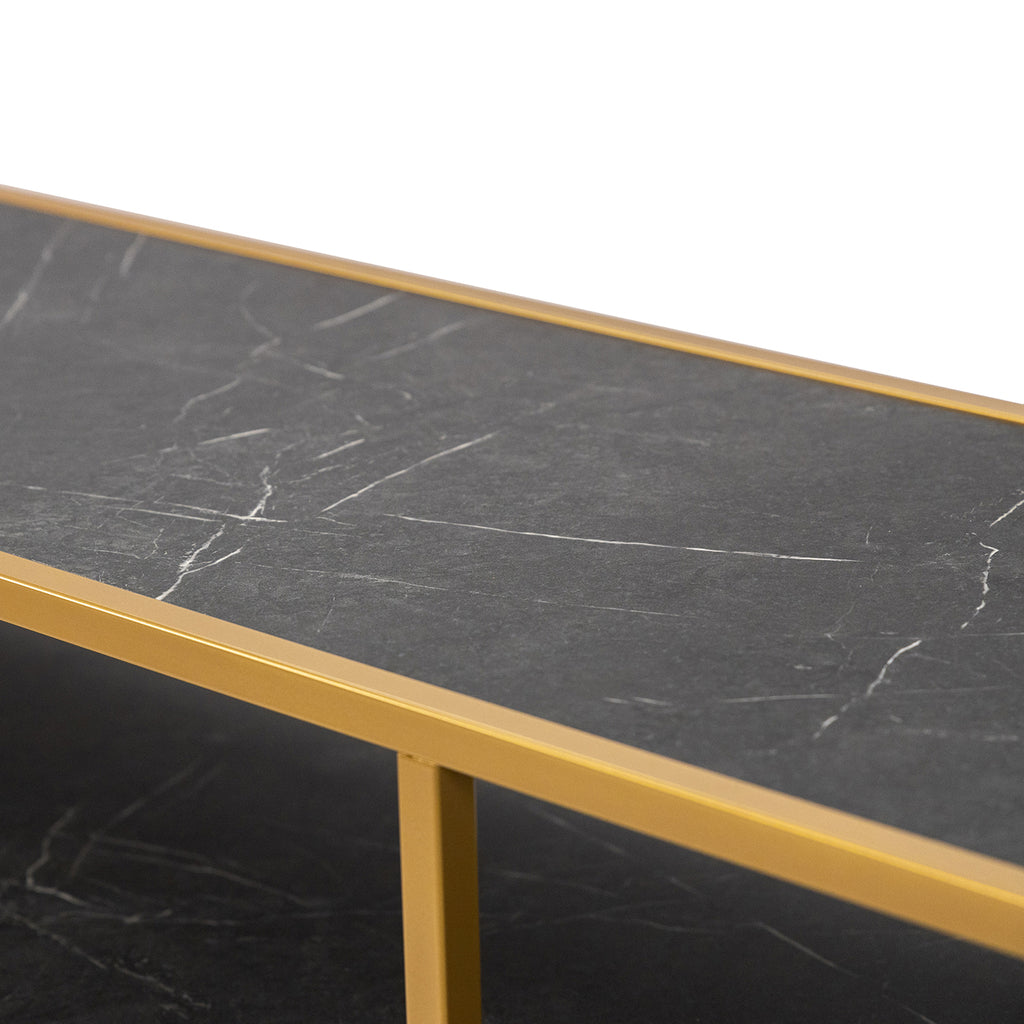 Side-table Teun - 200 cm - Zwart Marmer