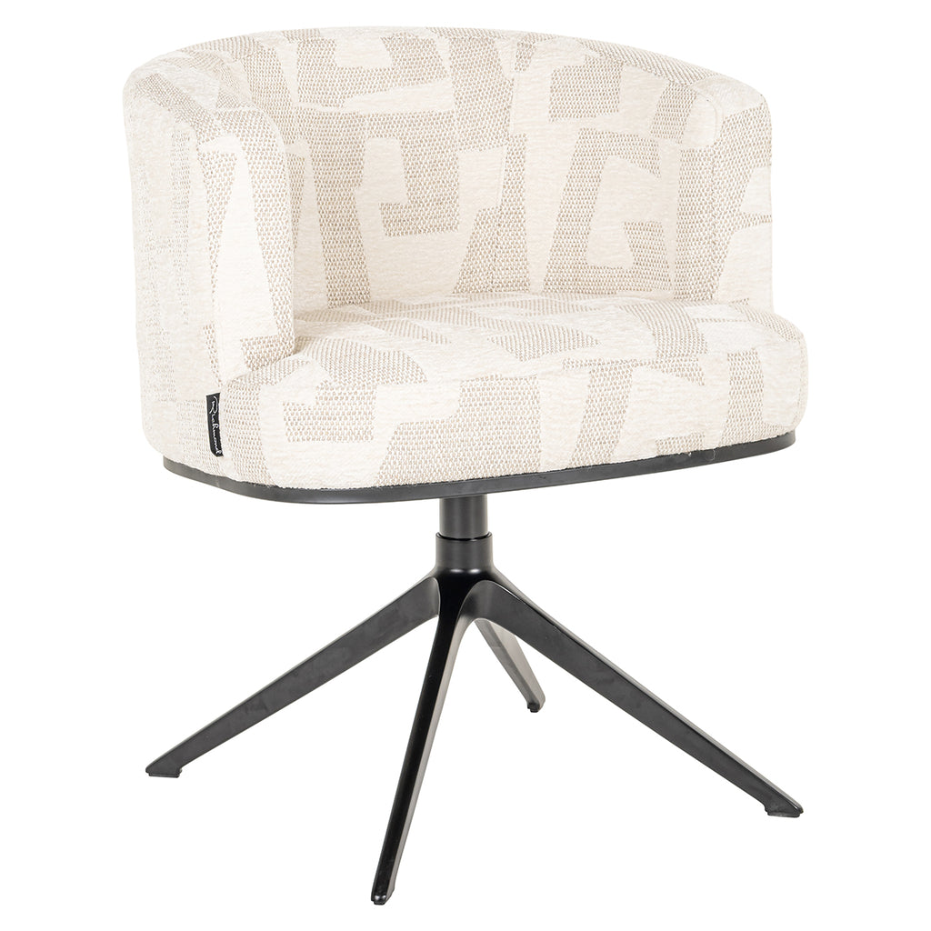 Draaifauteuil Cheyenne - Beige graffic