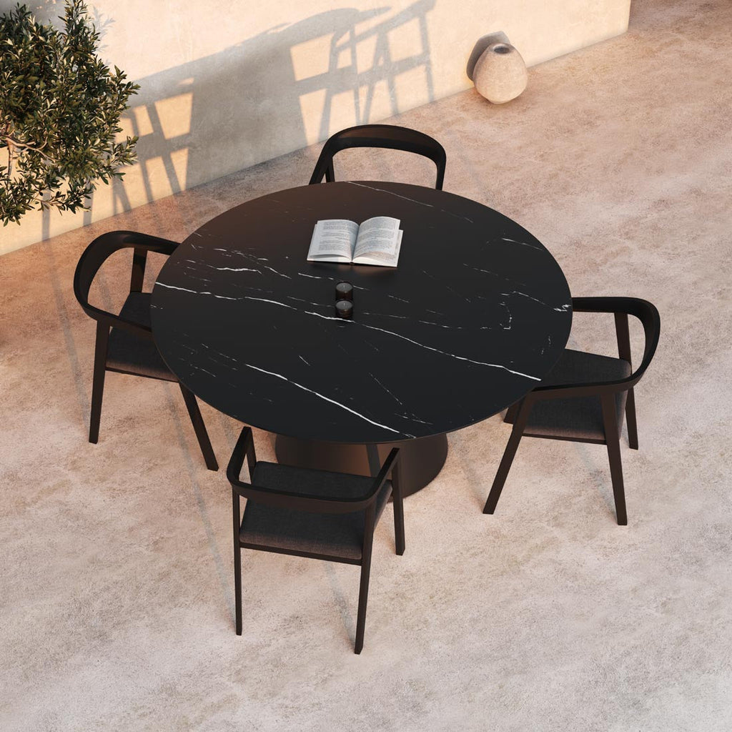 Tuintafel Elza - Ø160 cm - Nero marquina