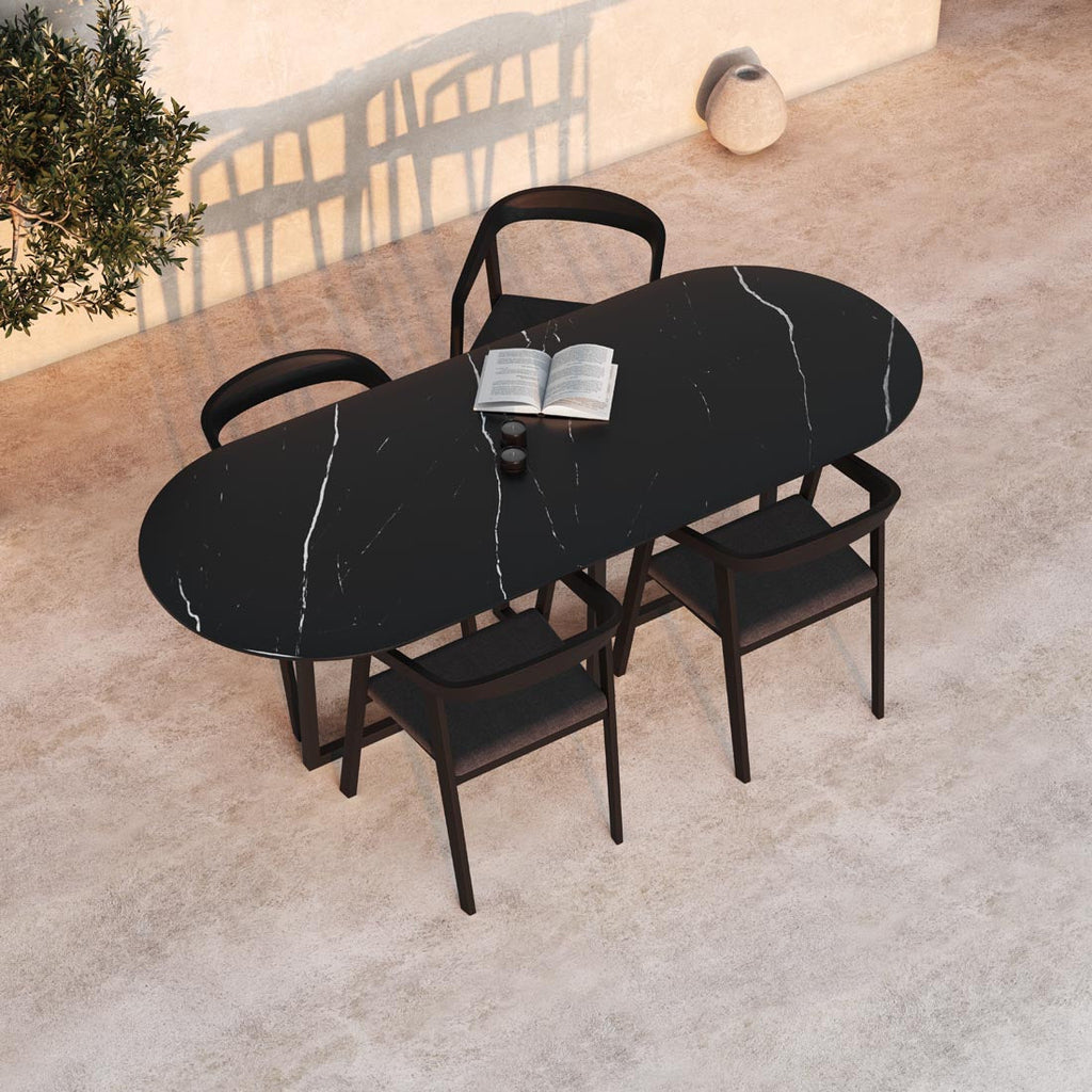 Tuintafel Gustaf - 280 cm - Nero marquina