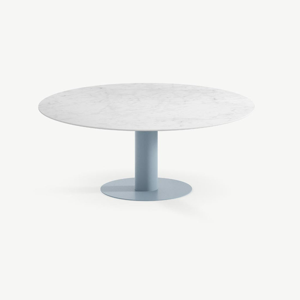 Tuintafel Tiele - Ø120 cm - Lichtgrijs - Carrara