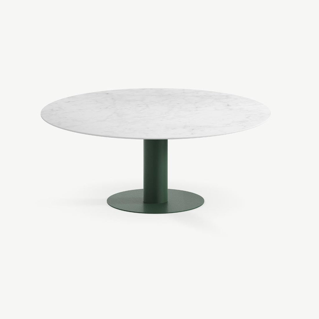 Tuintafel Tiele - Ø120 cm - Groen - Carrara