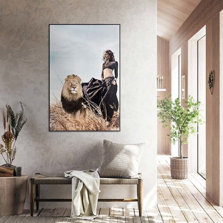 Wanddecoratie - 'Lion Queen'