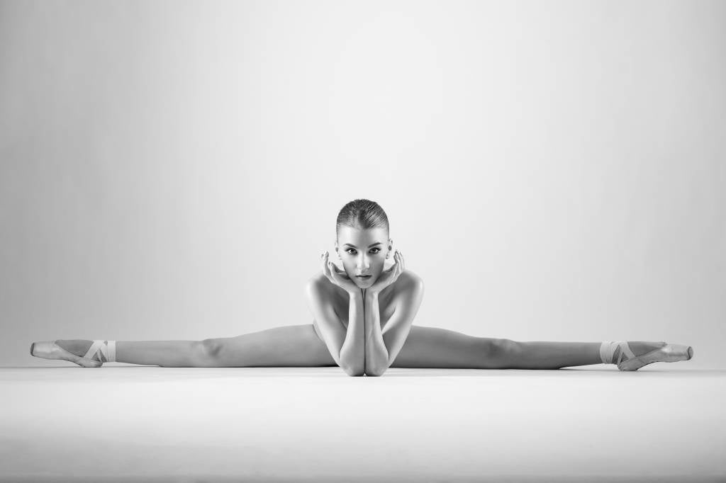 Woman in splits